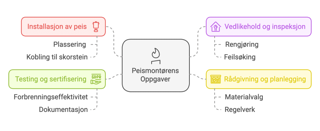 peismontør oversikt illustrert